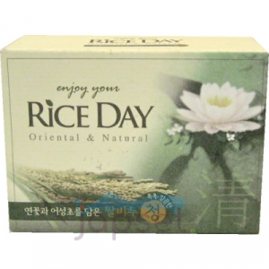 CJ Lion Rice Day Мыло туалетное, Лотос, 100 гр