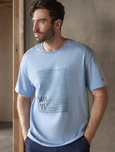 Свободная футболка  с авторским принтом