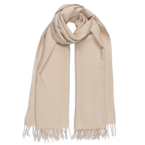 Широкий палантин с бахромой