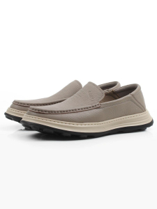 05-2302 GRAY/BEIGE Туфли мужские (натуральная кожа)