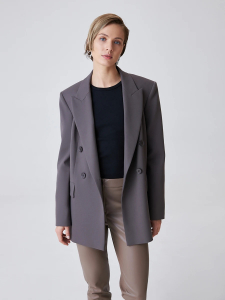 Двубортный oversize жакет