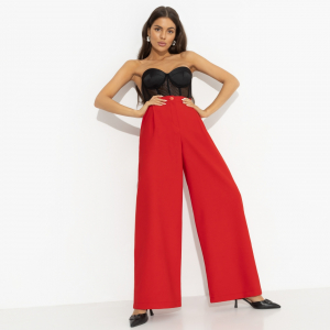 Брюки с карманами, Легкой походкой (red)