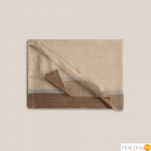 TOGAS ЛИНАРЕС бежевый/коричневый, Палантин 70х200, 1пр., альпака/шелк, 100 г/м2