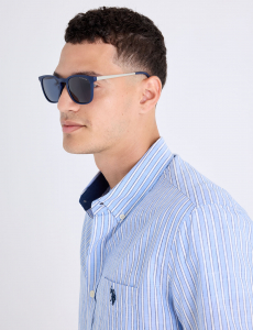 MENS CLASSIC PLASTIC RECTANGULAR SUNGLASSES