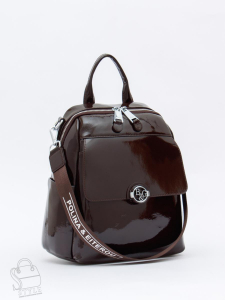 Рюкзак женский кожаный 21023-8 coffee Polina&Eiterou