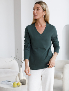 Джемпер из премиального хлопка с эластаном