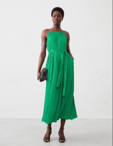 Fine-Gathers Maxi Dress