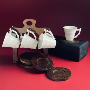 235-084 Чайный набор 12пр. 180см на подставке TROPICAL в под.уп.(х6)Фарфор