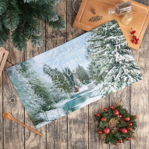 Полотенце «Этель» Зимняя сказка 40?70 см, 100% хл, саржа 190 г/м?