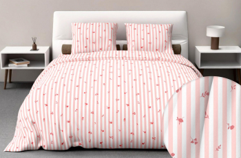 Ткань Мильфлёр розовый Бязь 150 см