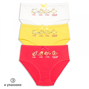 GULC3281(3) трусы для девочек (3 шт в кор.)
