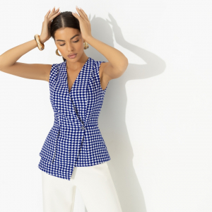 Жилет дизайнерский, Стильный лидер (синий)