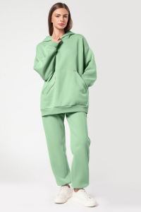 худи с брюками 
41.D44.100-D49.788-фисташковый