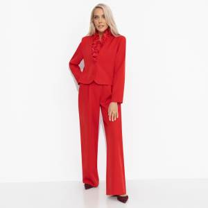 Брючный костюм со съемным декором, Всегда вовремя, всегда стильно (2 в 1, с воротником)