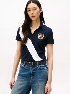 Banner Stripe Stretch-Cotton Polo