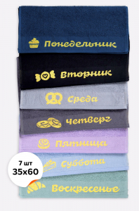 Набор мягких махровых полотенец 7 шт Happy Fox Home
