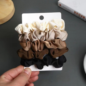 Комплект шелковых резинок для волос 5 шт.