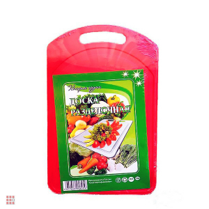 Доска разделочная, пластик, 28х19 см микс