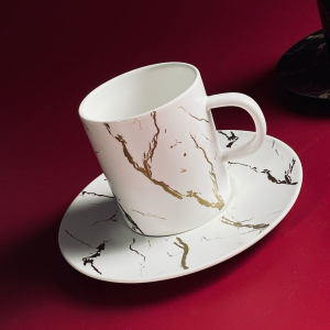 133-427 Чашка 200мл с блюдцем в под.уп.(х48)Фарфор