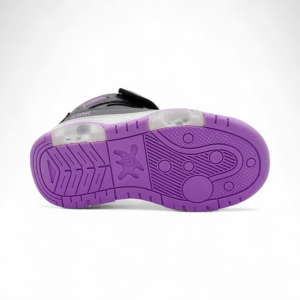 Кроссовки высокие демисезонные В7778-15 серо фиолетовые