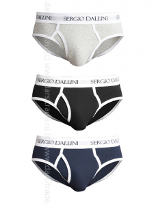 SDK2940-3 Трусы мужские Sergio Dallini [3 шт] Дроп слип