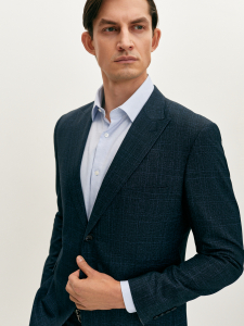 Пиджак однобортный в клетку