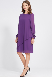 Платье Bazalini 4819 фиолетовый