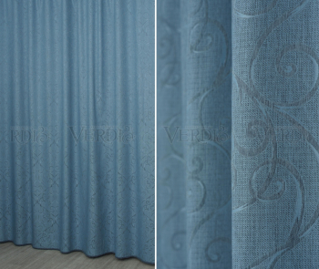 Портьера лен жаккард Прити 2,8м