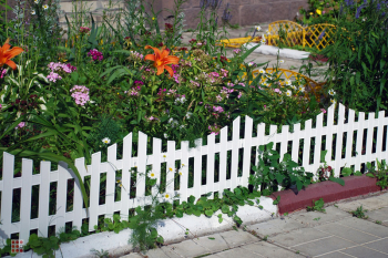 Забор декоративный № 3 (белый)