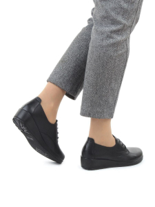 03-DHL100-D1 BLACK Лоферы женские (натуральная кожа)