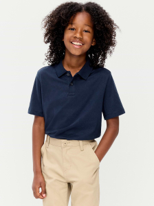 School Uniform Jersey Polo Shirt for Boys