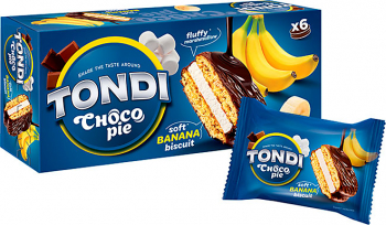 «Tondi», choco Pie банановый, 180г