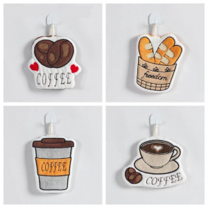 Прихватки “Хлеб и кофе” Микрофибра+махра