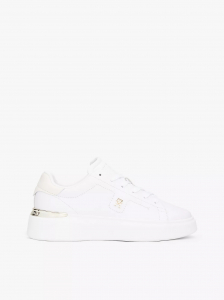 Leather Platform Court Sneaker