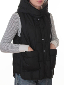H24-26 BLACK Жилет утепленный женский (утиный пух)