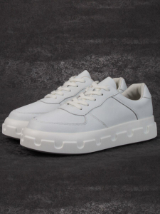 05-PDXL102-1 WHITE Кроссовки женские (натуральная кожа)