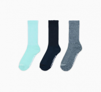 3-Pack Slouchy Quarter Socks