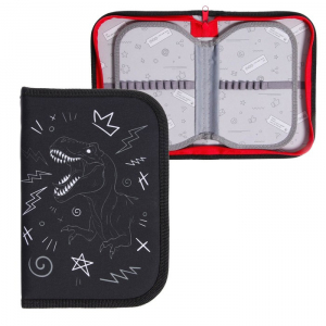 Пенал 3 секции, вкладка внутри, 140 х 210 х 40 мм, тканевый, Calligrata TOP Block 