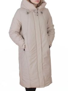 M-9098 BEIGE Пальто зимнее женское (верблюжья шерсть, 120 гр. холлофайбер)
