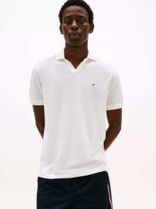 Regular Fit Two-Tone Open-Collar Polo