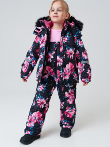 Комплект зимний для девочки: куртка, полукомбинезон