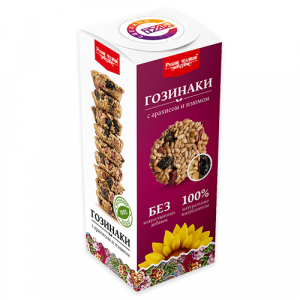 Гозинаки с изюмом и арахисом, 210г  (16шт/кор)