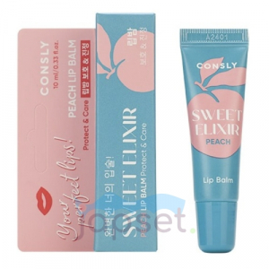 Consly Sweet Elixir Бальзам для губ с экстрактом персика, 10 мл