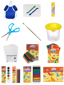 Набор для труда А4, с ручками «Ракета», Calligrata, 14 предметов, текстиль