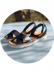 Босоножки от испанского производителья Ab.Zapatos Cruz-Yute marino АКЦИЯ