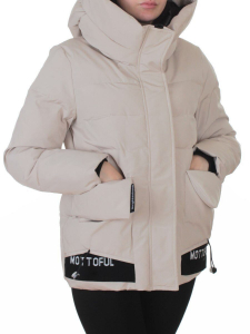 PE23-2 BEIGE Куртка зимняя женская оверсайз (150 гр. холлофайбер)