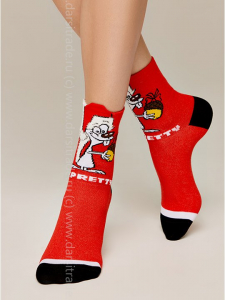 Носки женские 22С-26СП 911 New_Year Conte [6 шт] Дроп х/б пушистая пряжа