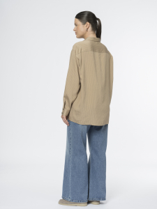 Блуза рубашечного кроя в полоску