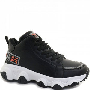 B8500-1 черн Ботинки деми для девочек (36-41)/8