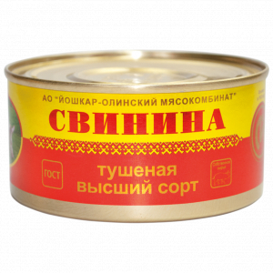 Консервы мясные Свинина тушёная высший сорт  №8, 325 г